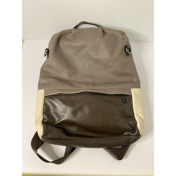 BetaBrand Trilogy Backpack Leather Brown‎  Convertible Crossbody Laptop Bag main image 3